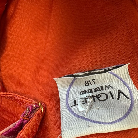 Violet Weekend Floral Jacquard Fit and Flare Dress Size 7/8. C8 - Picture 11 of 17